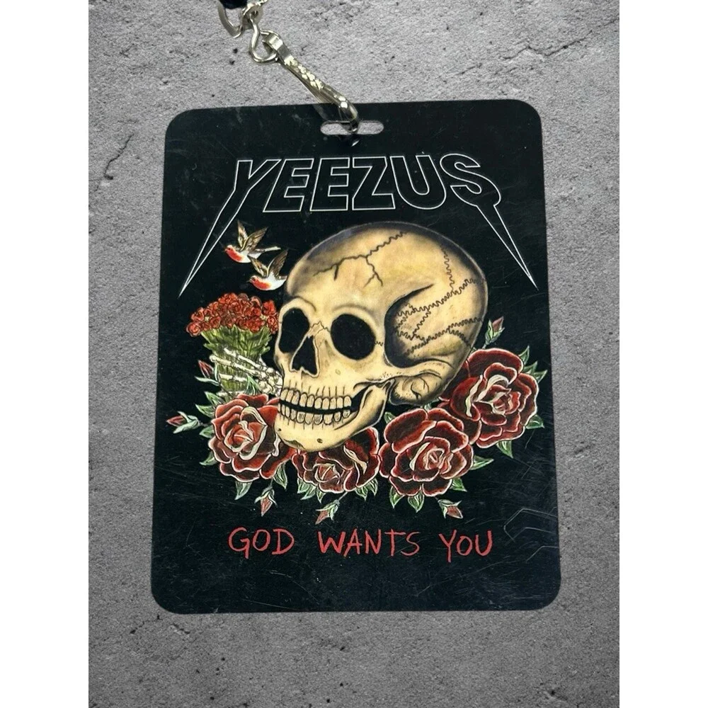 Kanye West 2013 YEEZUS VIP Ticket With Lanyard Pass And Rare Pin